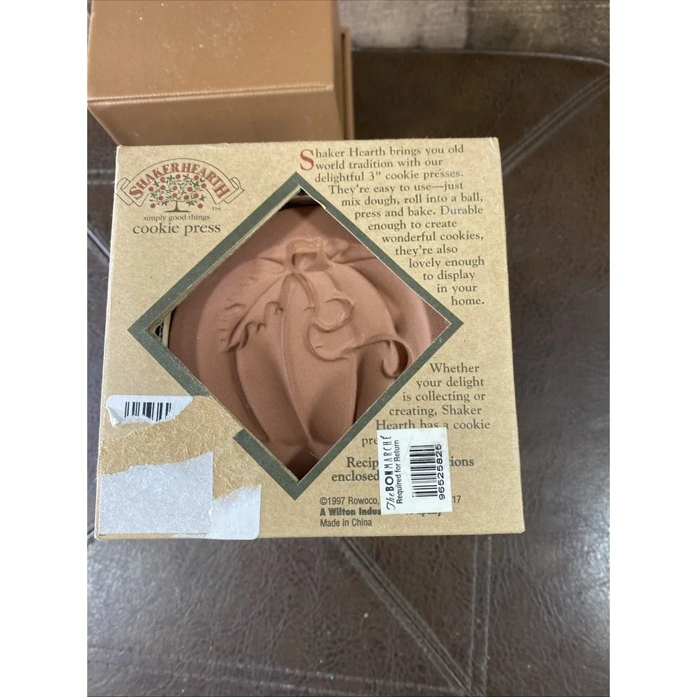 Vintage 1997 Shaker Hearth Pumpkin Patch‎ Cookie Press New In Box Halloween Fall